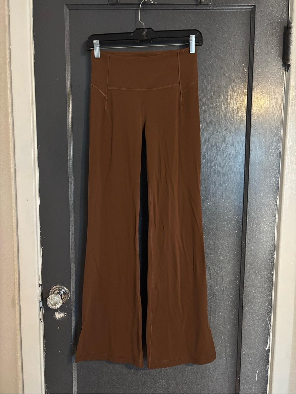 lululemon athletica Brown High-Rise Wide-Leg Yoga Pants
